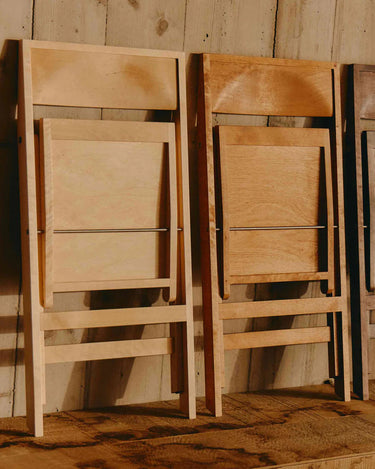 Folding Flat Chair | Natural Birch