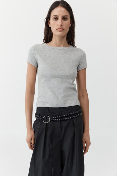 Organic Cotton Baby Tee | Grey Marle