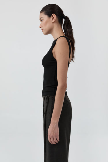 Organic Cotton Ballerina Top | Jet Black