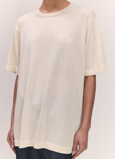 Slouchy Short Sleeve T-Shirt | Ecru