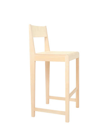 Bar Chair 01 I Natural Wood | H65