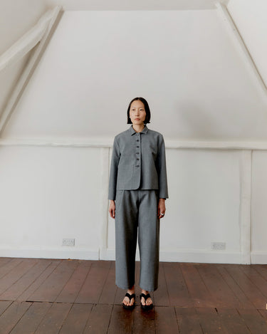 British Wool Georgia Trouser | Light Grey