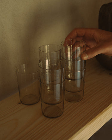 Isle Glass | Set Of Two | Light Smoke