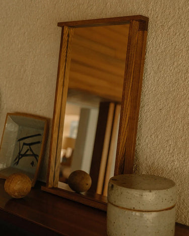 Symmetry Mirror | Honey Ash Wood | Small