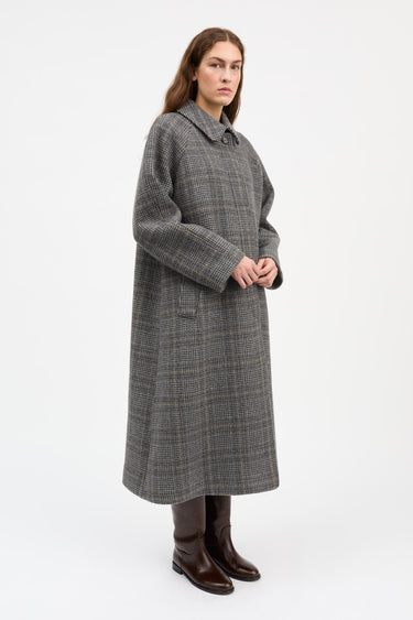 Mary Coat | Grey Check