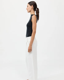 Cupro Jersey Top | Black