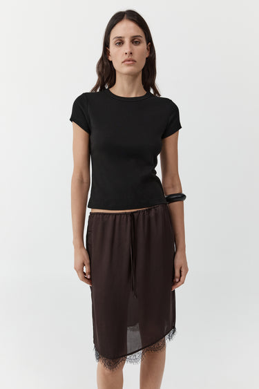 Fine Lace Skirt  | Bark