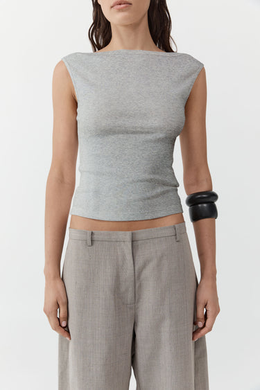 Organic Cotton Ballerina Top | Grey Marle