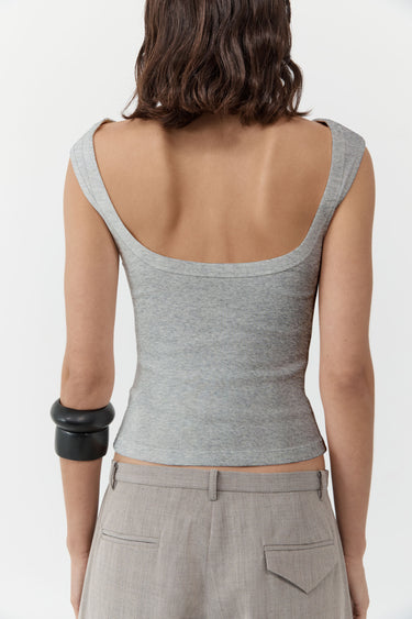 Organic Cotton Ballerina Top | Grey Marle