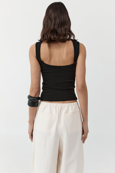 Organic Cotton Ballerina Top | Jet Black