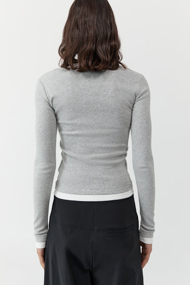 Organic Cotton Layered Long Sleeve Top