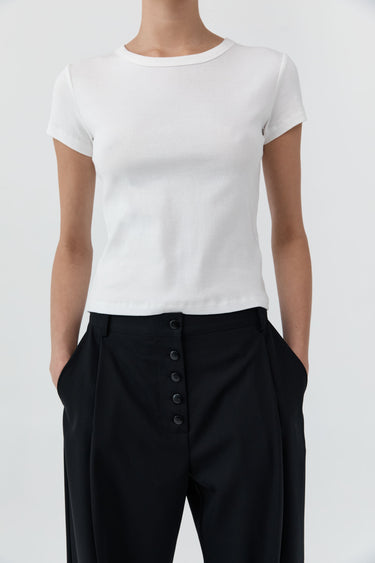 Organic Cotton Baby Tee | White