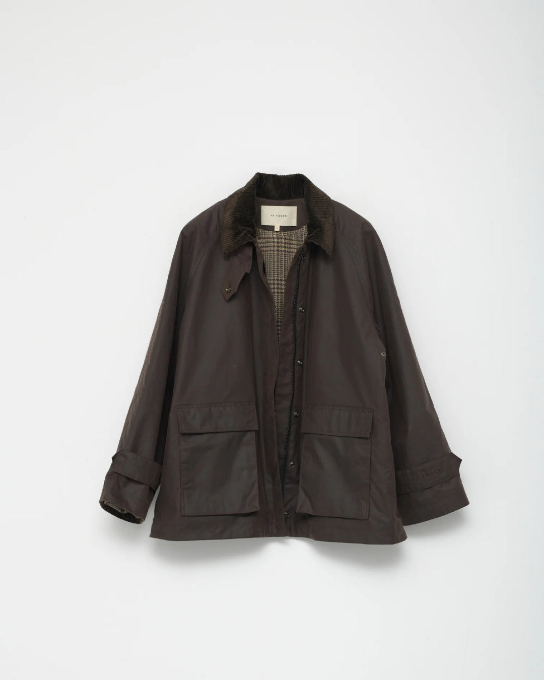 Oilskin Mac Jacket | Dark Brown