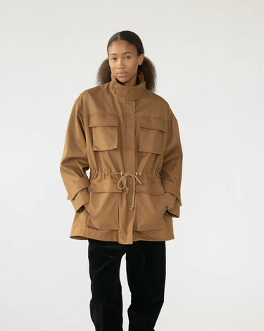 Water Resistant Parka in Tobacco