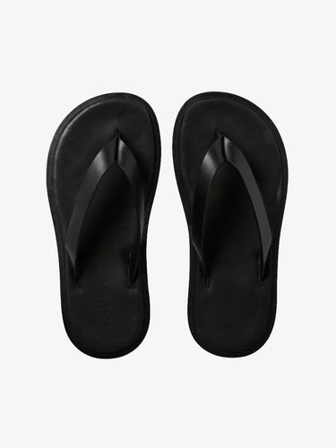 Curren Leather Sandal | Black