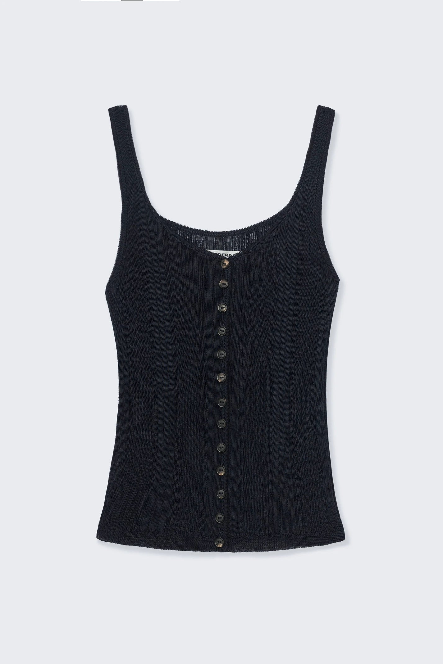 Ribbed Tank Top | Navy