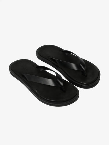Curren Leather Sandal | Black