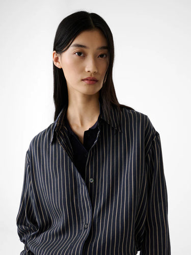 Rouen Shirt | Indigo Stripe
