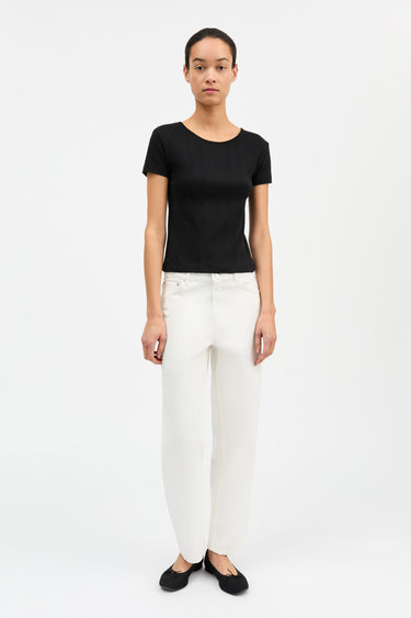 Anna Cap Sleeve Tee | Black