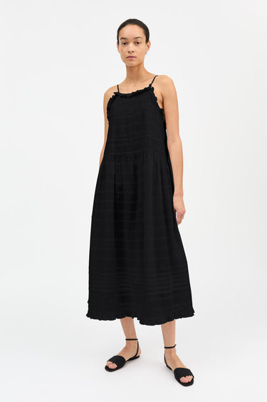 Fiore Strap Dress | Black