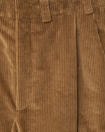 Corduroy Box Trousers | Cognac