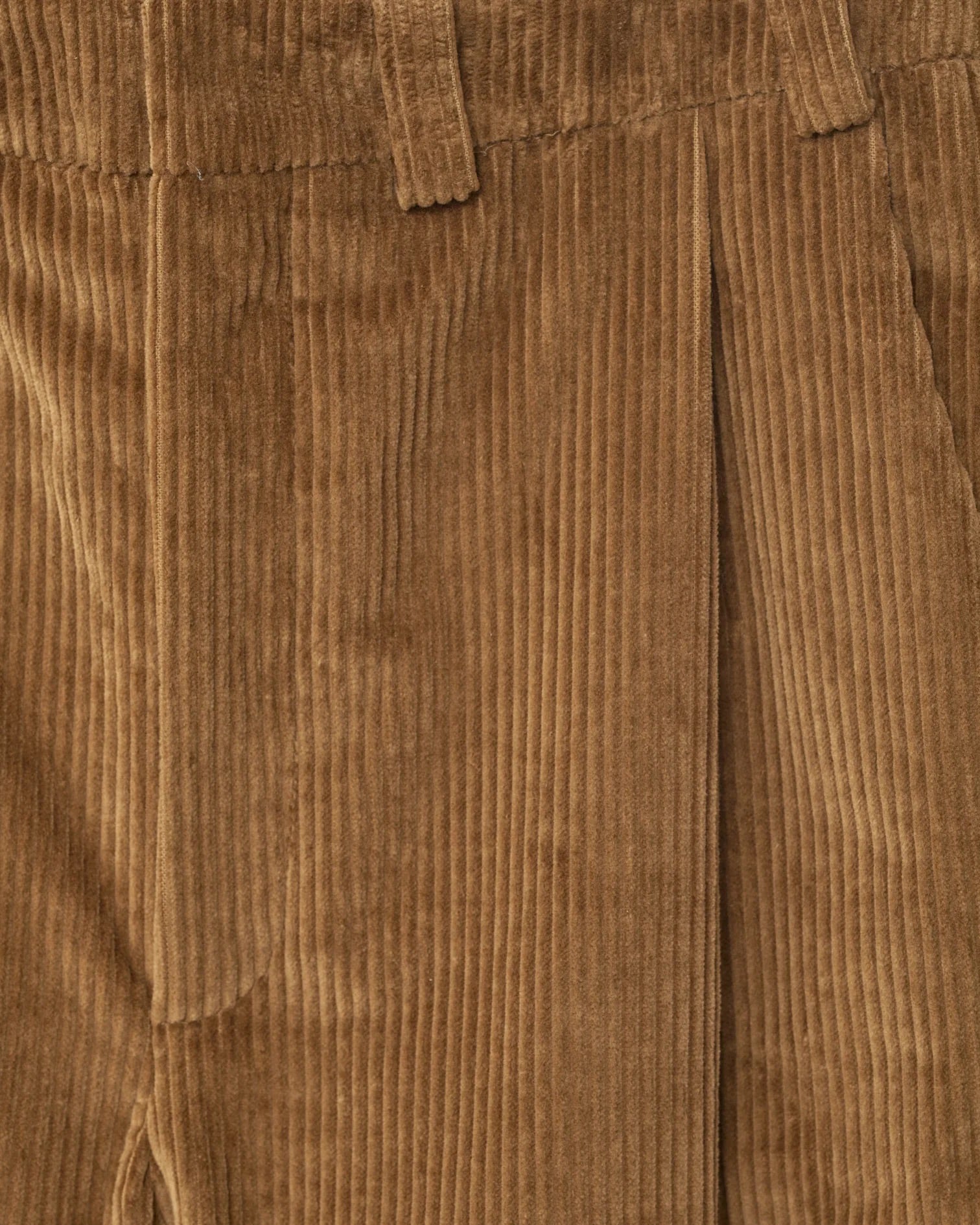 Corduroy Box Trousers | Cognac