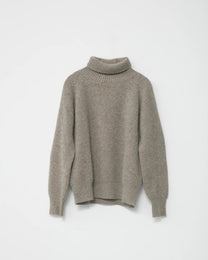 Shetland Wool Turtleneck | Nature