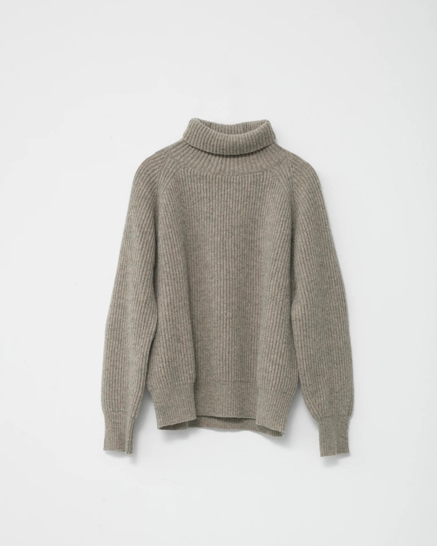 Shetland Wool Turtleneck | Nature