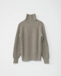 Shetland Wool Turtleneck | Nature