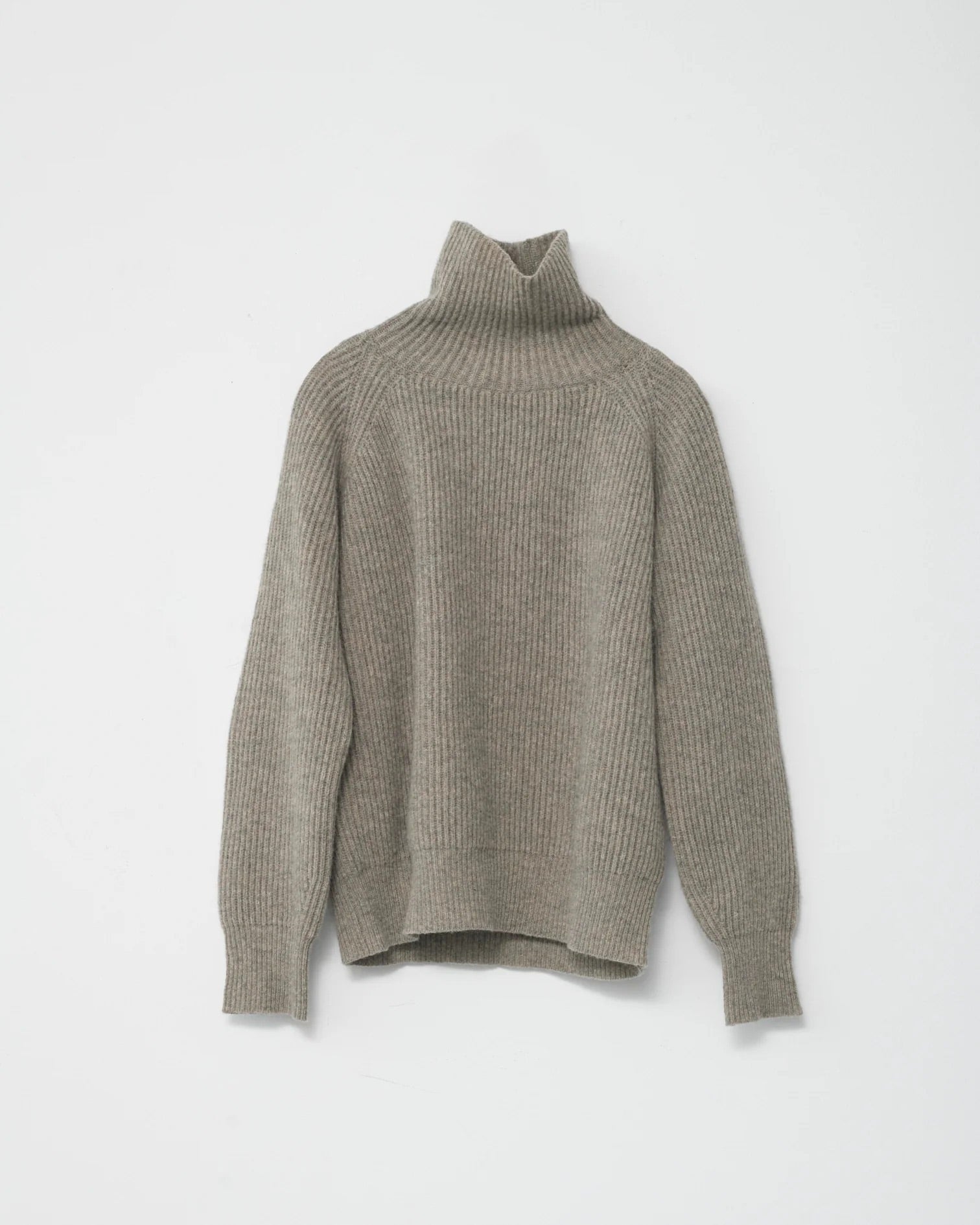 Shetland Wool Turtleneck | Nature