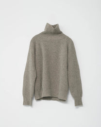 Shetland Wool Turtleneck | Nature