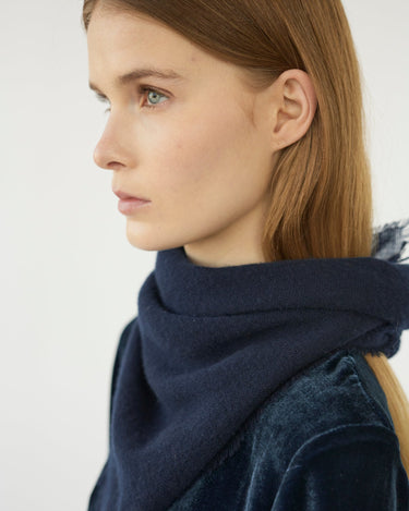 Cashmere Scarf | Navy