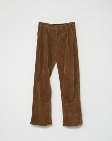 Corduroy Box Trousers | Tobacco
