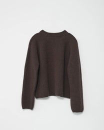 Shetland Wool Cardigan | Brown