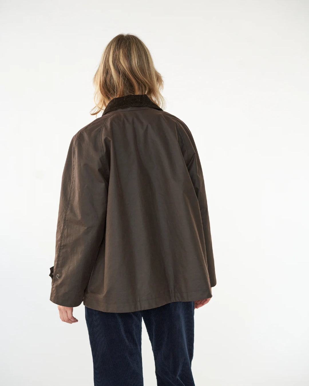Oilskin Mac Jacket | Dark Brown