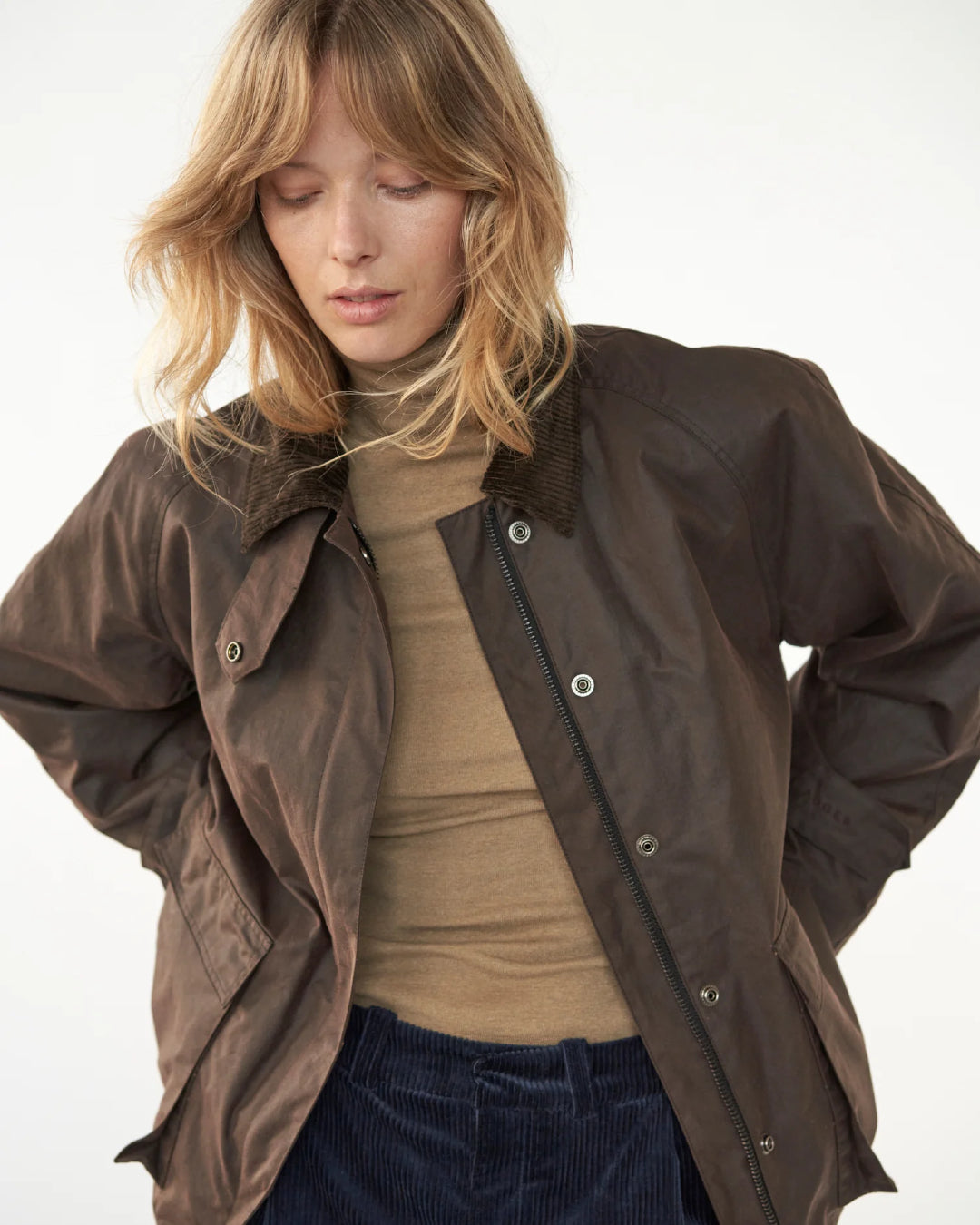 Oilskin Mac Jacket | Dark Brown