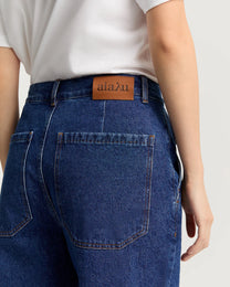 Carlo Midwaist Wide Jeans | Mid Blue