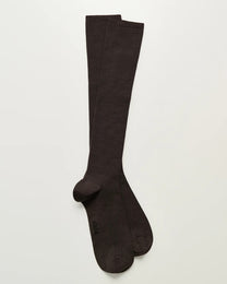 Wool Knee Socks | Brown