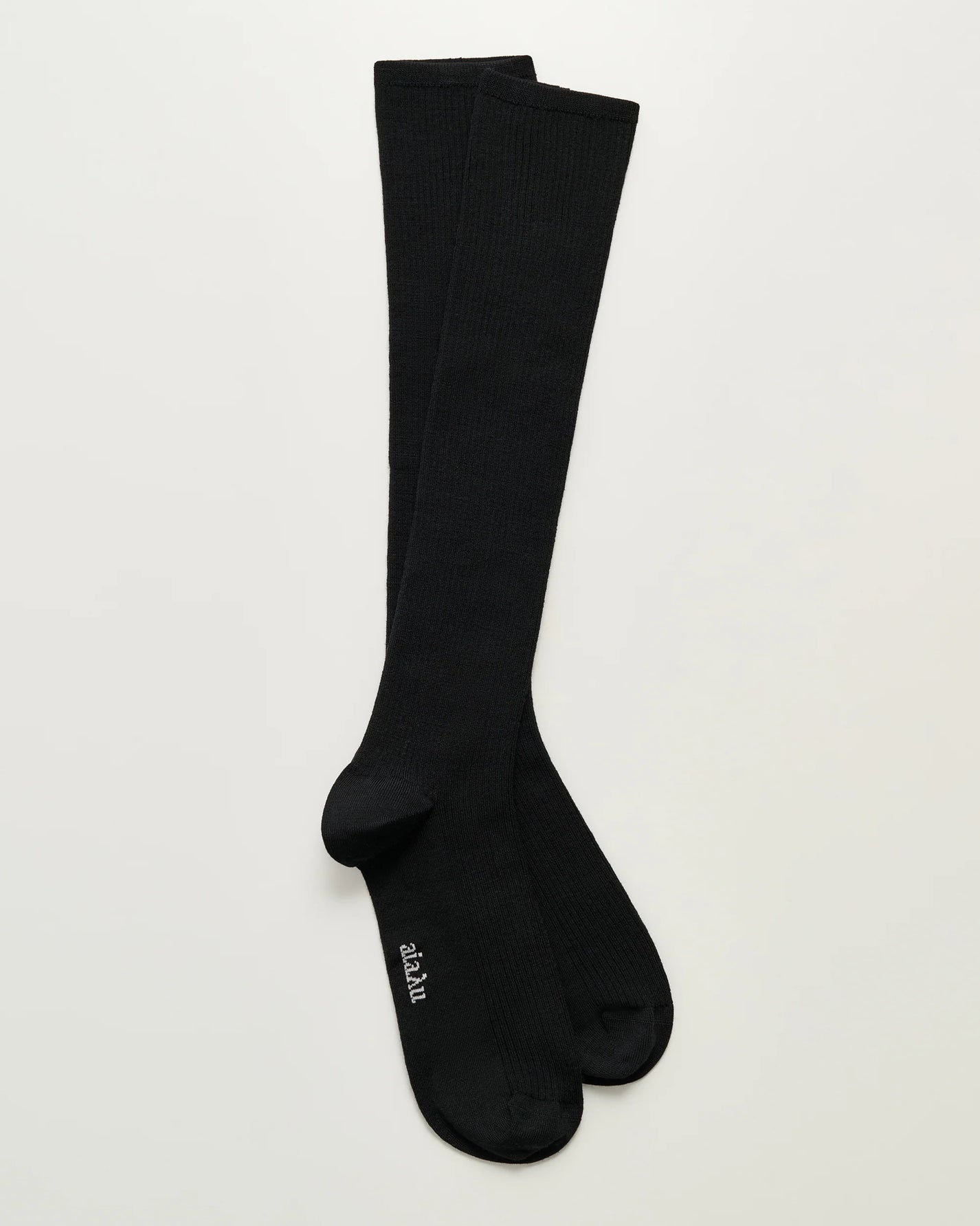 Wool Knee Socks | Black
