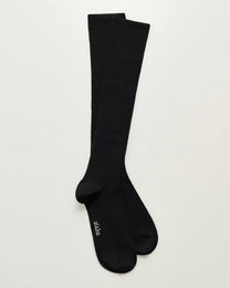Wool Knee Socks | Black