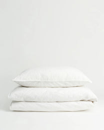 Duvet Set Seersucker | White