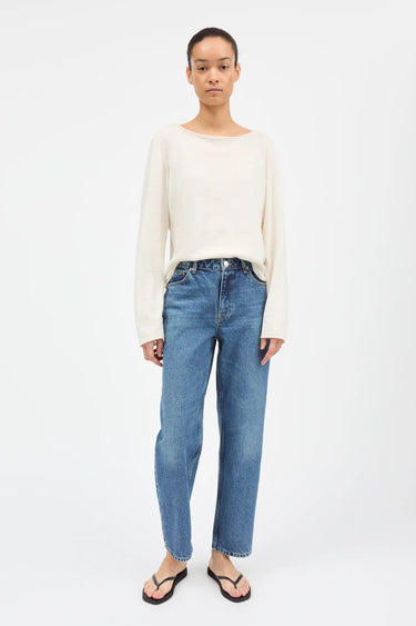 Allison Cropped Jeans | Slouchy Blue