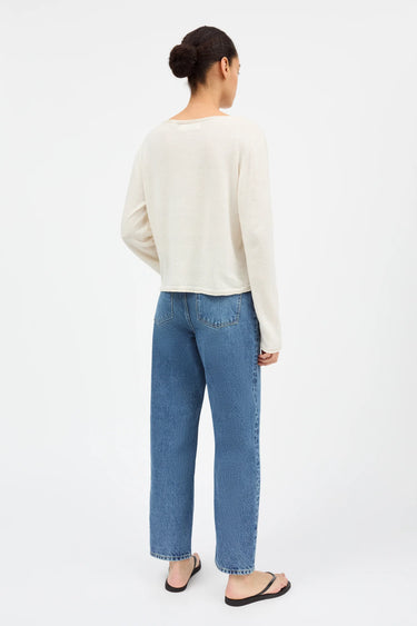 Allison Cropped Jeans | Slouchy Blue