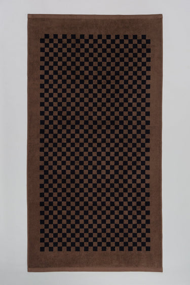 Roman Pool Towel | Tabac & Noir