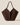 Calella Suede Tote Bag | Dark Brown