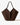 Calella Suede Tote Bag | Dark Brown
