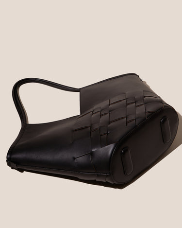 Coloma Leather Tote Bag | Black