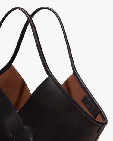 Coloma Leather Tote Bag | Black