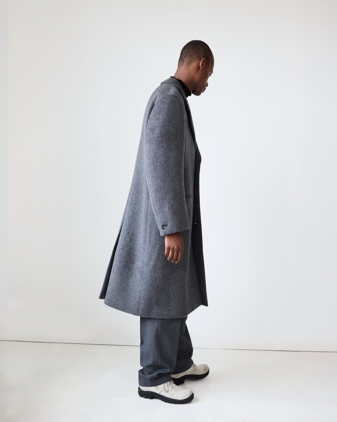 Hewitt Wool Coat | Silver Grey