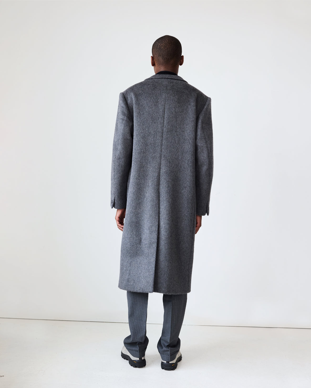 Hewitt Wool Coat | Silver Grey